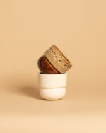 RUNO Set of Plant Pot Covers Size S + S (Honey with Effect + Beige) - Image 5