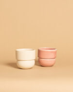 RUNO Set of Plant Pot Covers Size S + S (Beige + Pink) - Image 2
