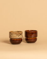 RUNO Set of Plant Pot Covers Size S + S (Honey + Honey with Effect) - Image 3