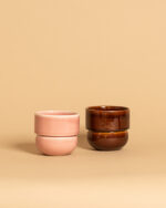 RUNO Set of Plant Pot Covers Size S + S (Honey + Pink) - Image 3