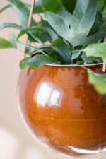 donica wisząca KULA na rzemyku (miodowy) - Image 2