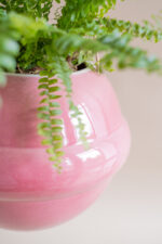 donica wisząca PLANETA na rzemyku (ciemny róż) - Image 2