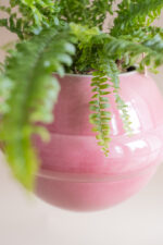 donica wisząca PLANETA na rzemyku (ciemny róż) - Image 3