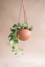 donica wisząca KULA na rzemyku (terakota)