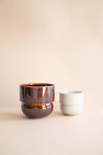 RUNO Set of Plant Pot Covers Size S + M (Honey + Beige) - Image 2