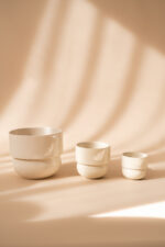 RUNO Set of Plant Pot Covers Size S+M+L (beige)