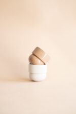 RUNO Set of Plant Pot Covers (Small + Small) – Caramel & Beige