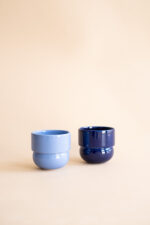 RUNO Set of Plant Pot Covers (Small + Small) – Blue & Cobalt - Image 2