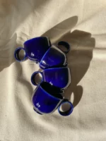 espresso cup with handle (60 ml) blue - Image 5