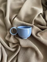 espresso cup with handle (60 ml) blue - Image 2