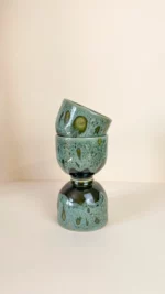 Tea Bowl (bottle green with effect)