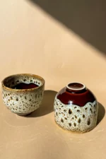 Tea Bowl 7.44 oz (honey-colored with effect)