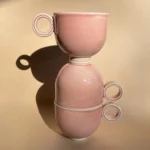 cup with handle 220 ml (light pink) - Image 3