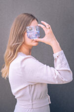 DRINKING GLASSES (set of 2) - cobalt spots - Image 3