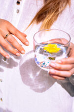 DRINKING GLASSES (set of 2) - blue spots - Image 2