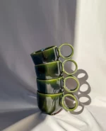 espresso cup with handle  (60 ml) green - Image 2