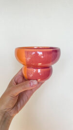 Tricolor Tea Bowl (orange)