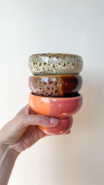 Tricolor Tea Bowl (pink panther) - Image 3