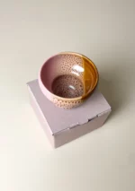 Tricolor Tea Bowl (pink panther) - Image 14