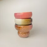 Tricolor Tea Bowl (pink panther) - Image 9