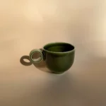 cup with handle 220 ml (bottle green) - Image 2
