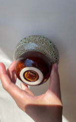 Tea Bowl Large (honey-colored with effect) - Image 4