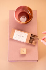 GIFT BOX (tricolor bowl + natural incense + incense holder)