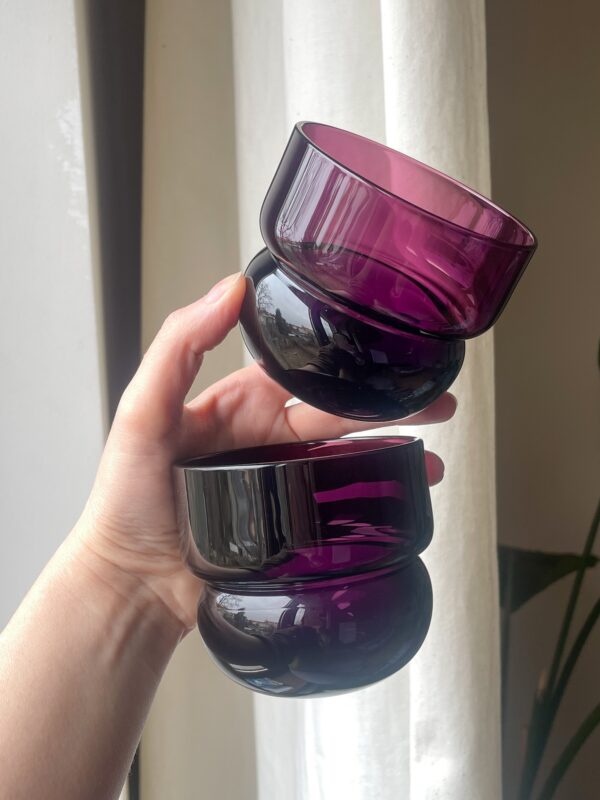 zestaw szklanek jagodowy